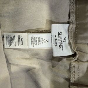 Chico's So Slimming Light Tan Pants